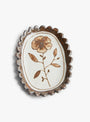 R-Wild Rose Ring Dish Brown Flower Stephanie Dawn Matthias (top view) at Couverture & The Garbstore