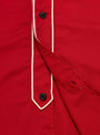 1930's Cotton Community League Broken Baseball Jersey Red TDR (Button Detail) at Couverture & The Garbstore
