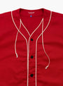 1930's Cotton Community League Broken Baseball Jersey Red TDR (Collar Detail) at Couverture & The Garbstore