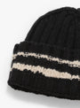 Court Beanie Black MFPEN (fabric detail) at Couverture & The Garbstore