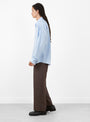 M Essay Shirt Assistant Stripe Assistant Stripe MFPEN (model side) at Couverture & The Garbstore