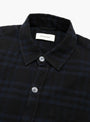 Priority Shirt Boiled Black Check MFPEN (collar detail) at Couverture & The Garbstore