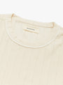M Round Neck Sweater Ecru MFPEN (collar detail) at Couverture & The Garbstore