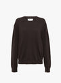 No-397-Bis-Jumper-Dark-Brown-Dark-Brown-Extreme-Cashmere-(Front) at Couverture & The Garbstore