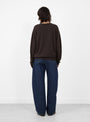 No-397-Bis-Jumper-Dark-Brown-Dark-Brown-Extreme-Cashmere_Model_Back at Couverture & The Garbstore