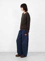 No-397-Bis-Jumper-Dark-Brown-Dark-Brown-Extreme-Cashmere_Model_Side at Couverture & The Garbstore