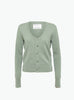 No-511-Dorothea-Cardigan-Hemlock-Hemlock-Extreme-Cashmere-(Front) at Couverture & The Garbstore