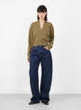 No-516-Ella-Cardigan-Hunter-Hunter-Extreme-Cashmere_Model_Front at Couverture & The Garbstore