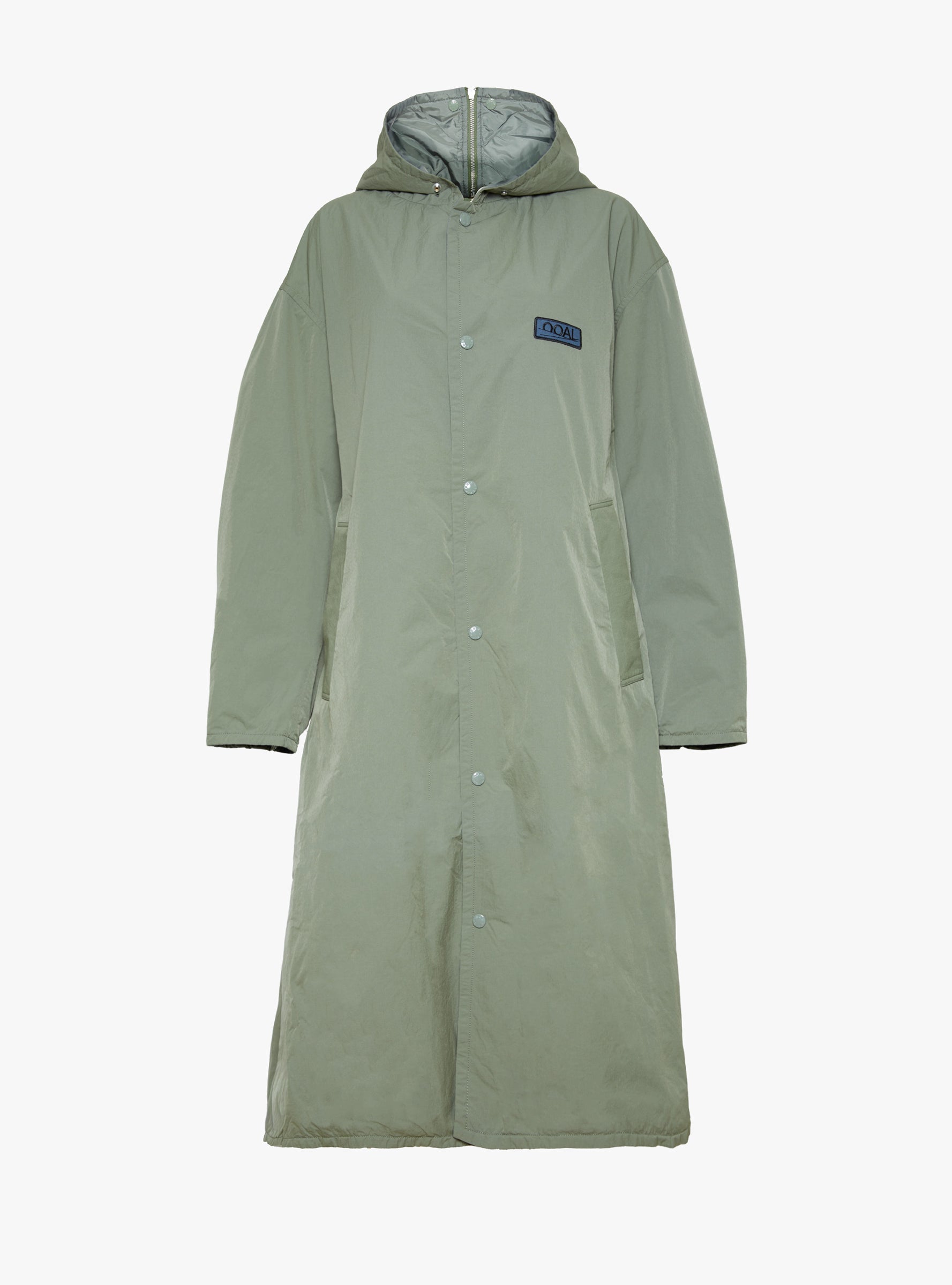 W Quilting Bench Coat Sage Green Sage Green Nanamica (ghost front) at Couverture & The Garbstore