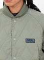W Quilting Varsity Jacket Sage Green Sage Green Nanamica (logo detail) at Couverture & The Garbstore