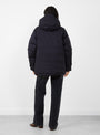 W 2L GORE-TEX Down Coat Navy Navy Nanamica (model back) at Couverture & The Garbstore