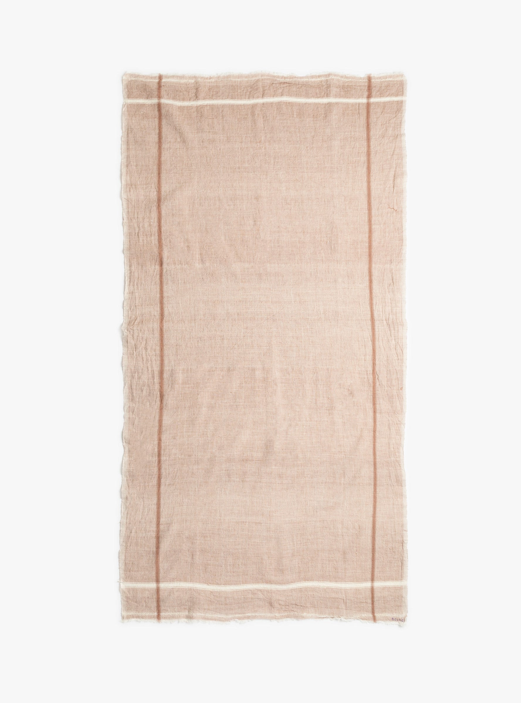 New Chambray Towel Sand Sand Auntie Otie (top view) at Couverture & The Garbstore