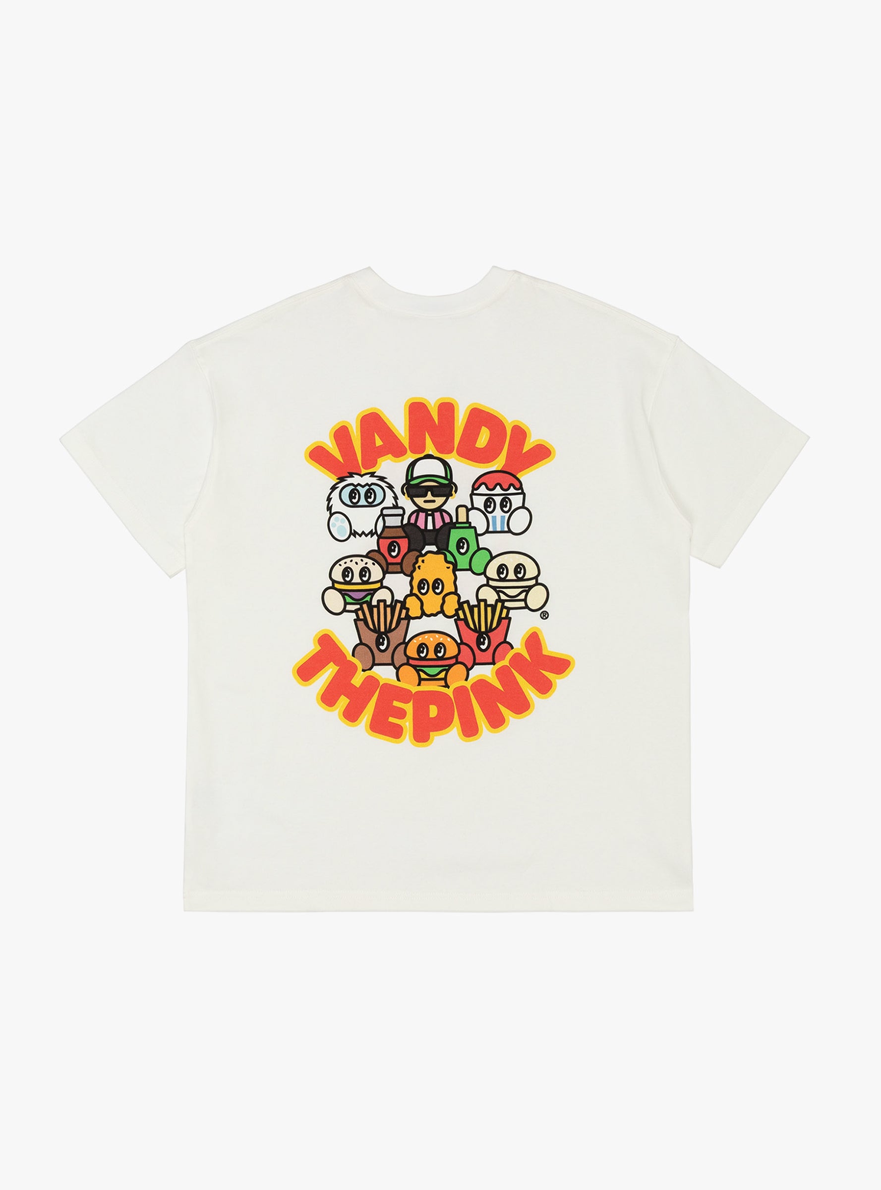 Vandy & Friends Tee White VANDY THE PINK (back) at Couverture & The Garbstore