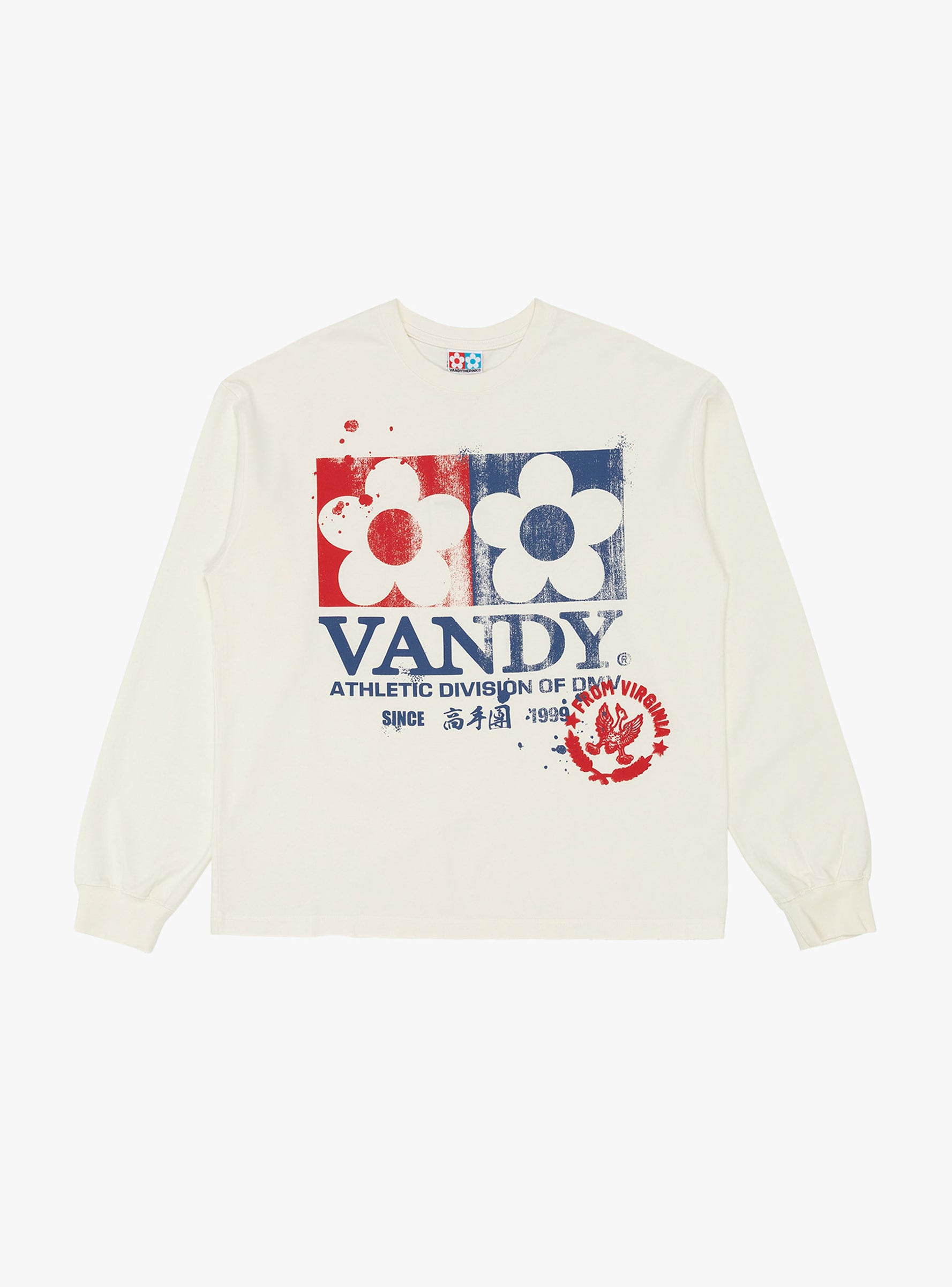 Classic Logo Stamp LS Tee Off White VANDY THE PINK (front) at Couverture & The Garbstore