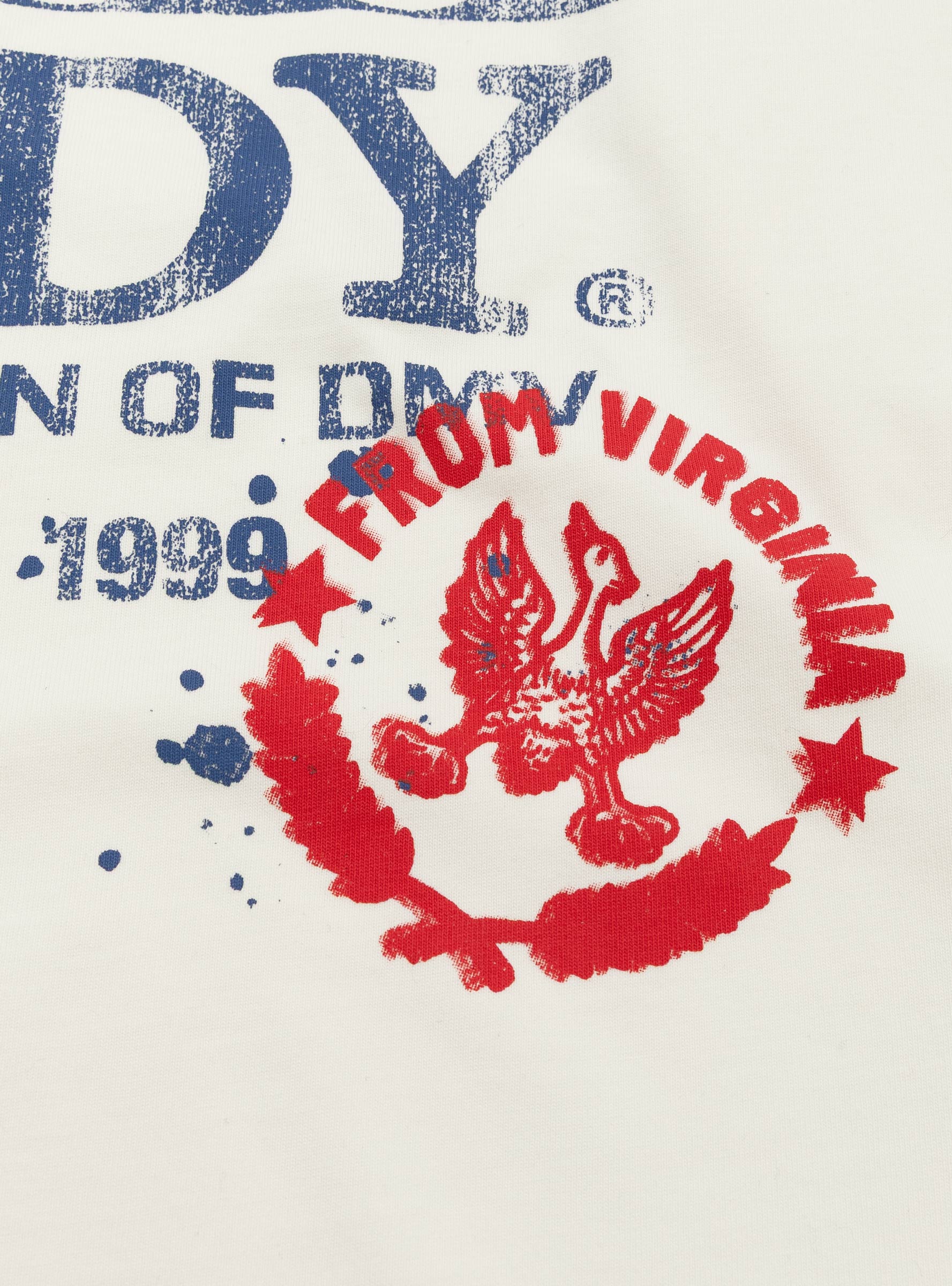 Classic Logo Stamp LS Tee Off White VANDY THE PINK (logo detail) at Couverture & The Garbstore