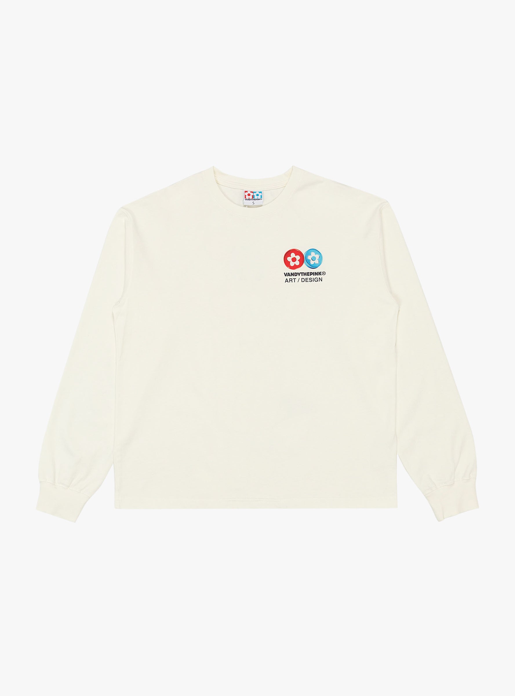 Flower Pen Stand LS Tee Off White VANDY THE PINK (front) at Couverture & The Garbstore