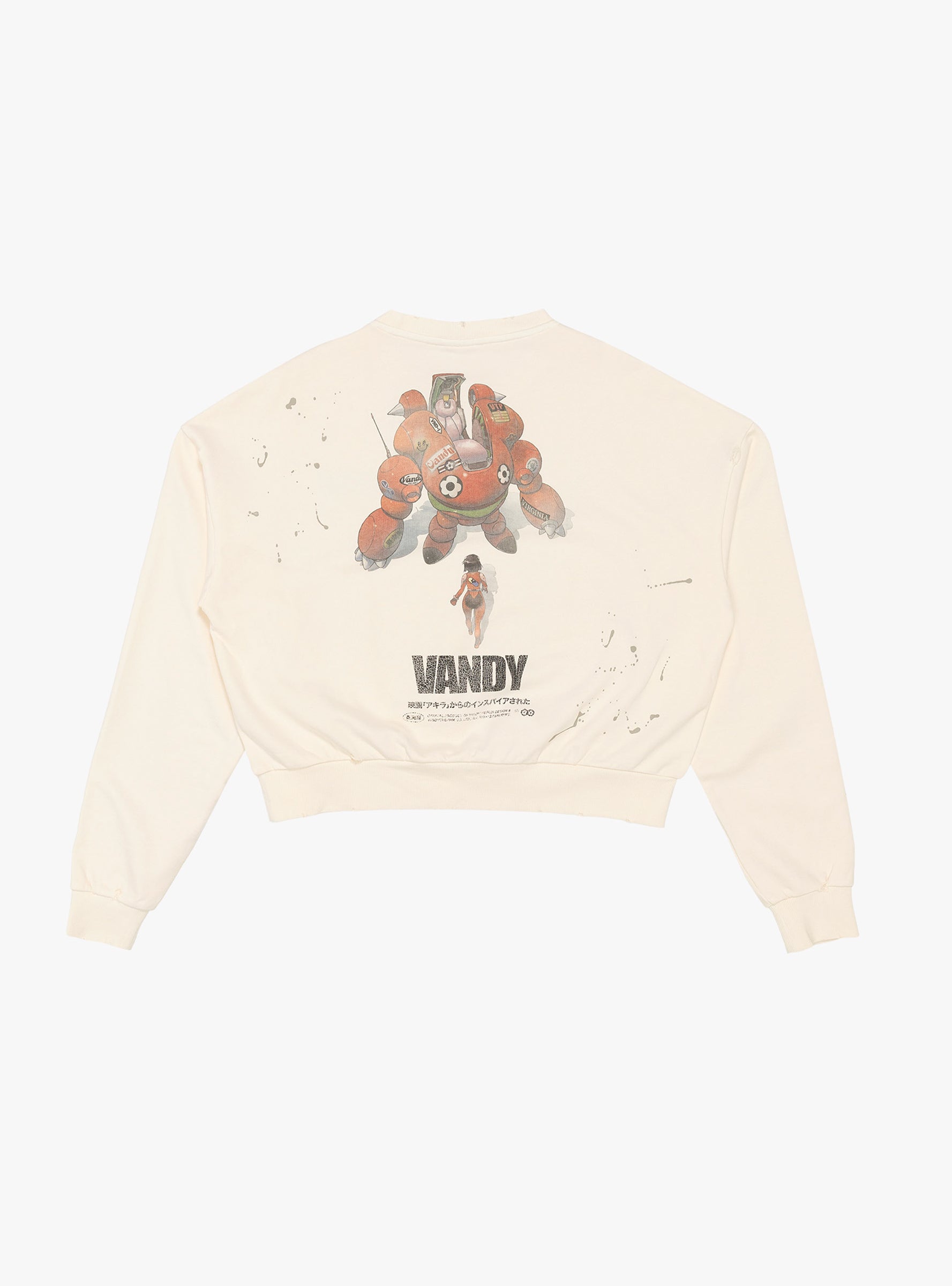 Akira Crewneck Off White VANDY THE PINK (back) at Couverture & The Garbstore