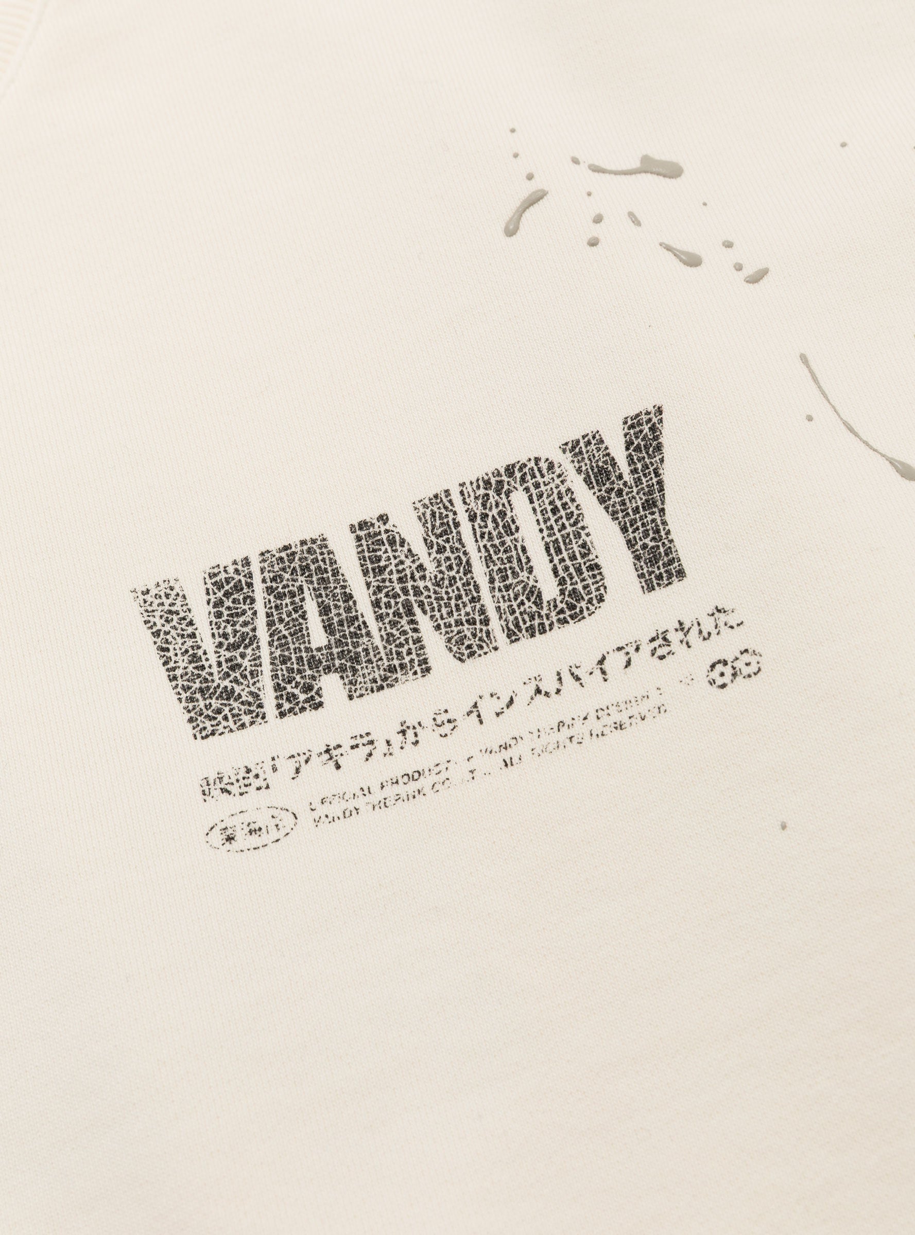 Akira Crewneck Off White VANDY THE PINK (print detail) at Couverture & The Garbstore
