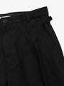 Cinch Trouser Serge Black WANZE (pocket detail) at Couverture & The Garbstore