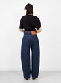 Soline Jeans Dark Blue Wash Dark Blue Wash Sefr (model back) at Couverture & The Garbstore