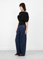 Naomi Top Black Black Sefr (model side) at Couverture & The Garbstore