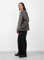Zip Collar Smock Iron WANZE (model side) at Couverture & The Garbstore