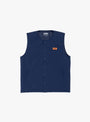Insulation Vest Navy Blue UNIVERSAL OVERALL (front) at Couverture & The Garbstore