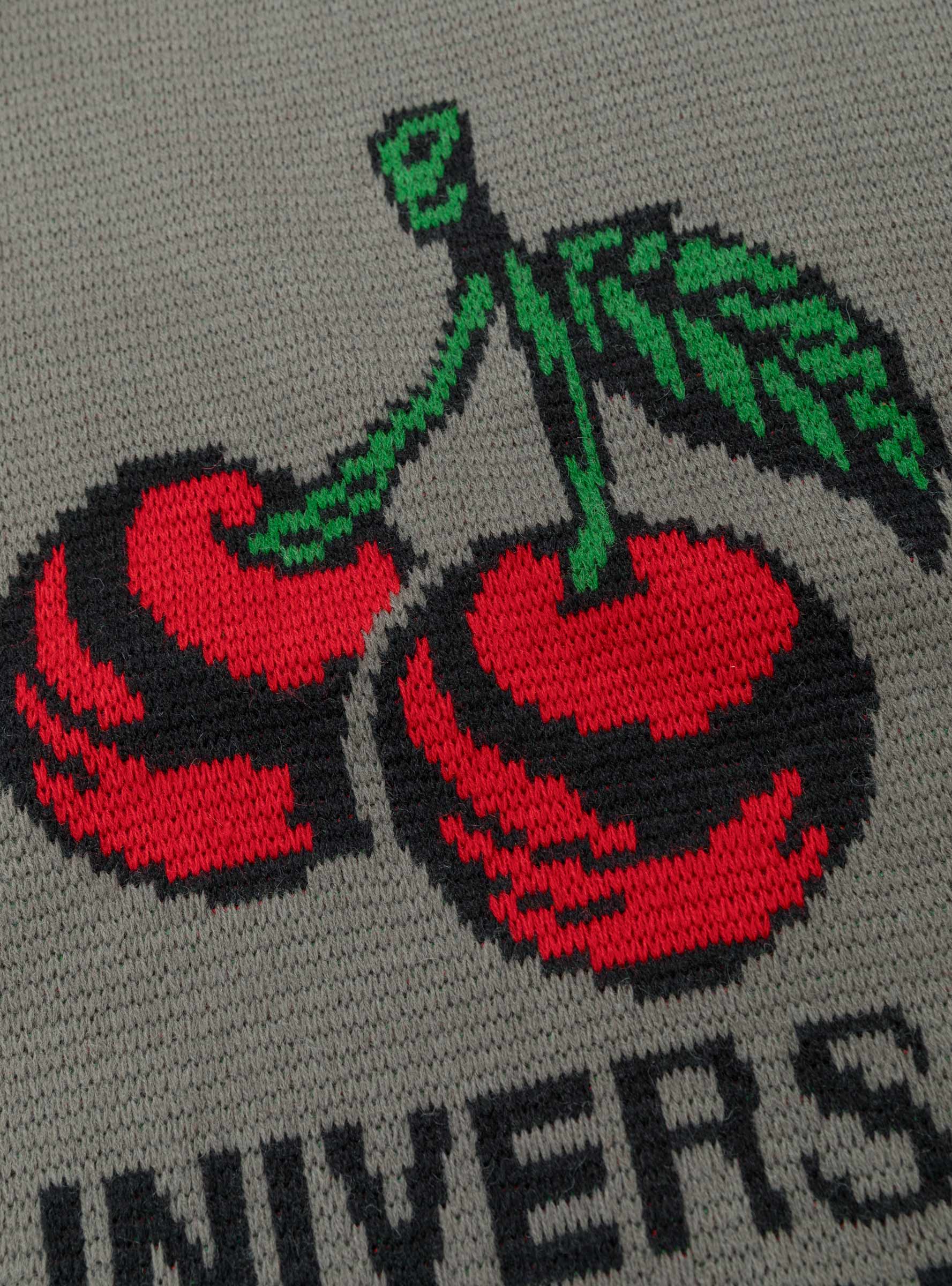 UO Cherry Knit Cherry Grey UNIVERSAL OVERALL (fabric detial) at Couverture & The Garbstore