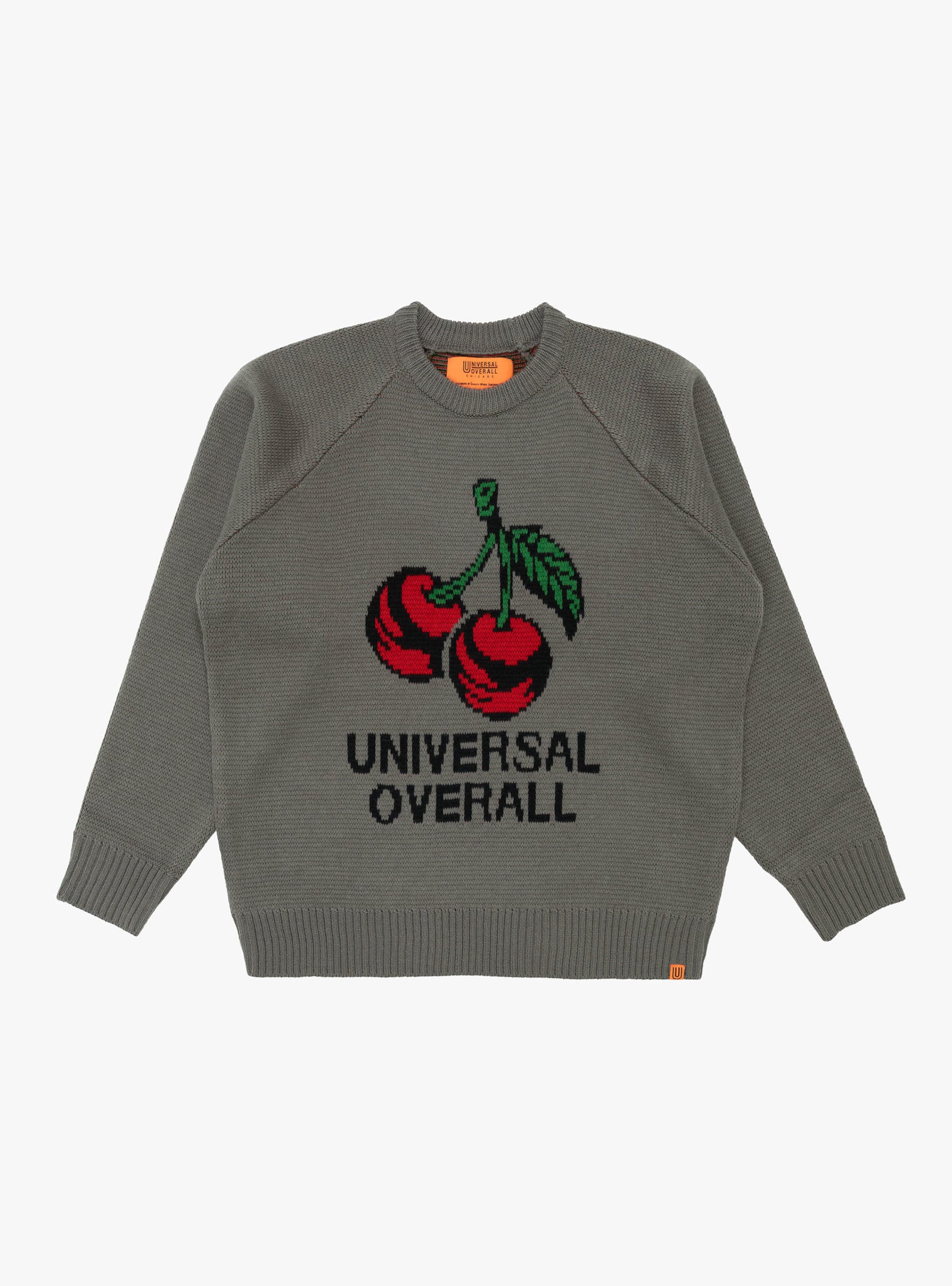 UO Cherry Knit Cherry Grey UNIVERSAL OVERALL (front) at Couverture & The Garbstore