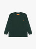 UO Back Logo LS Tee Green UNIVERSAL OVERALL (front) at Couverture & The Garbstore