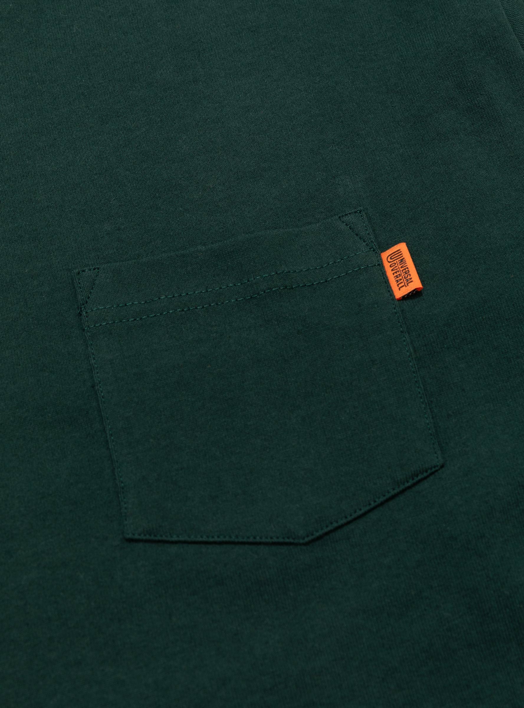 UO Back Logo LS Tee Green UNIVERSAL OVERALL (pocket) at Couverture & The Garbstore