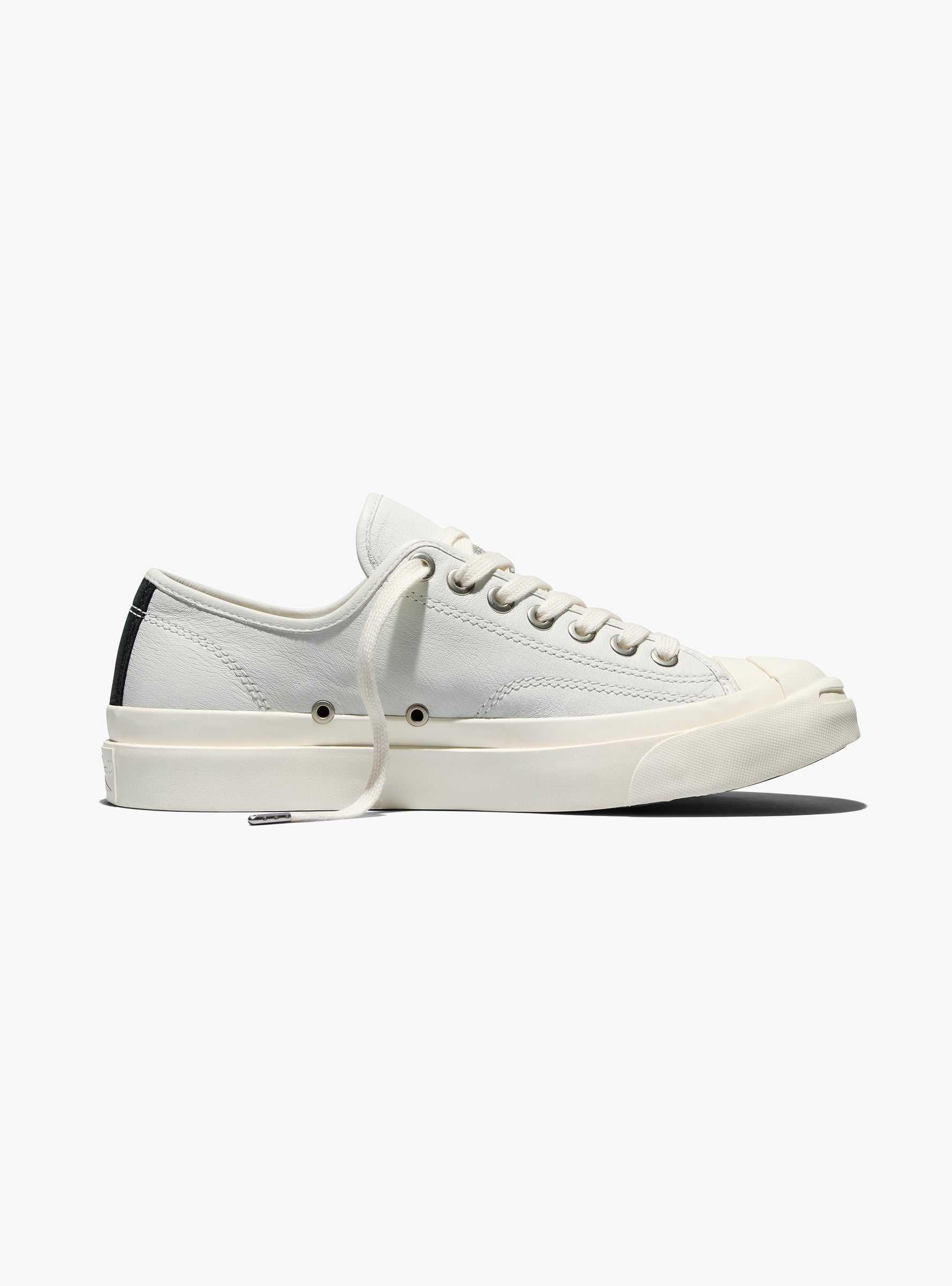 Jack Purcell First String White, Marshmallow & Black CONVERSE (Side View) at Couverture & The Garbstore