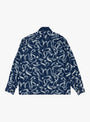Okura Camp Collar LS Shirt Indigo KAPITAL (back) at Couverture & The Garbstore