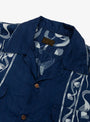 Okura Camp Collar LS Shirt Indigo KAPITAL (collar detail) at Couverture & The Garbstore
