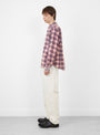 Dax Plaid Shirt Red Stussy (model side) at Couverture & The Garbstore