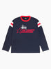 LS Ringer Tee Ink Stussy (Front) at Couverture & The Garbstore