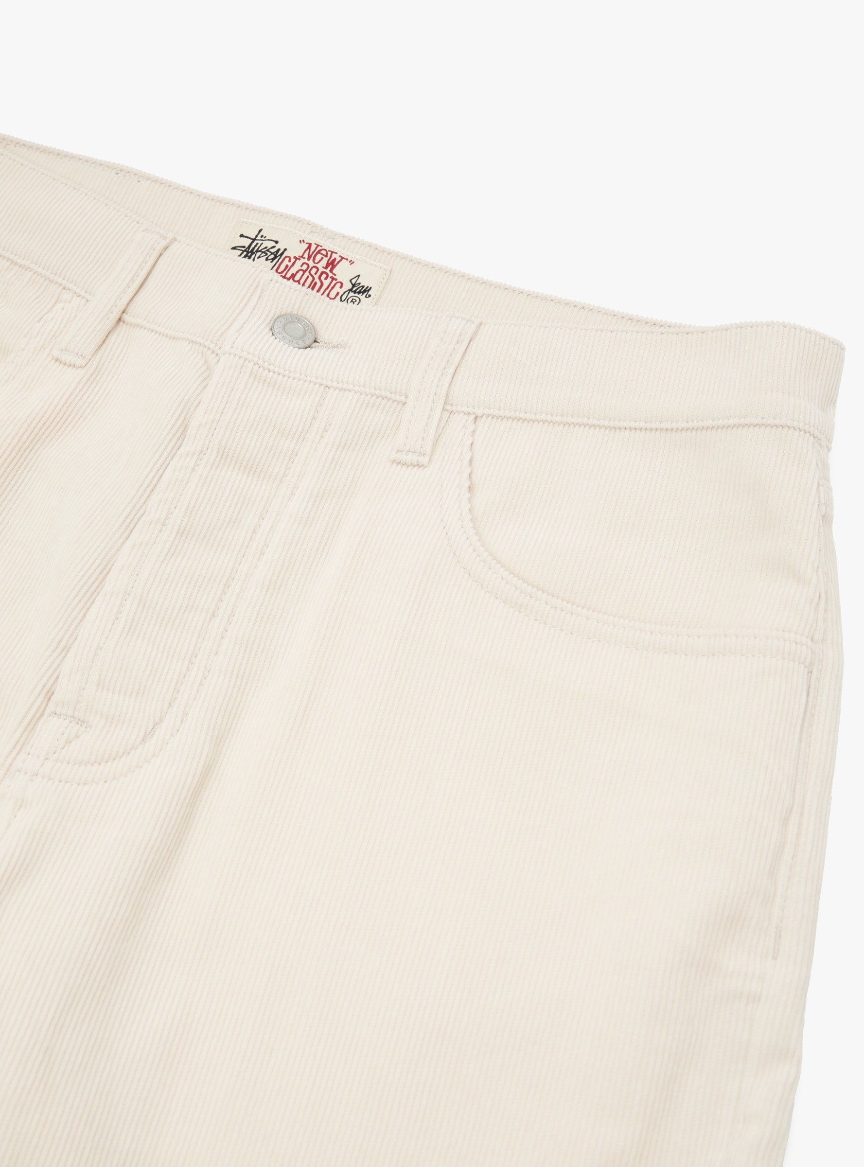 New Classic Corduroy Bone Stussy (pocket detail) at Couverture & The Garbstore