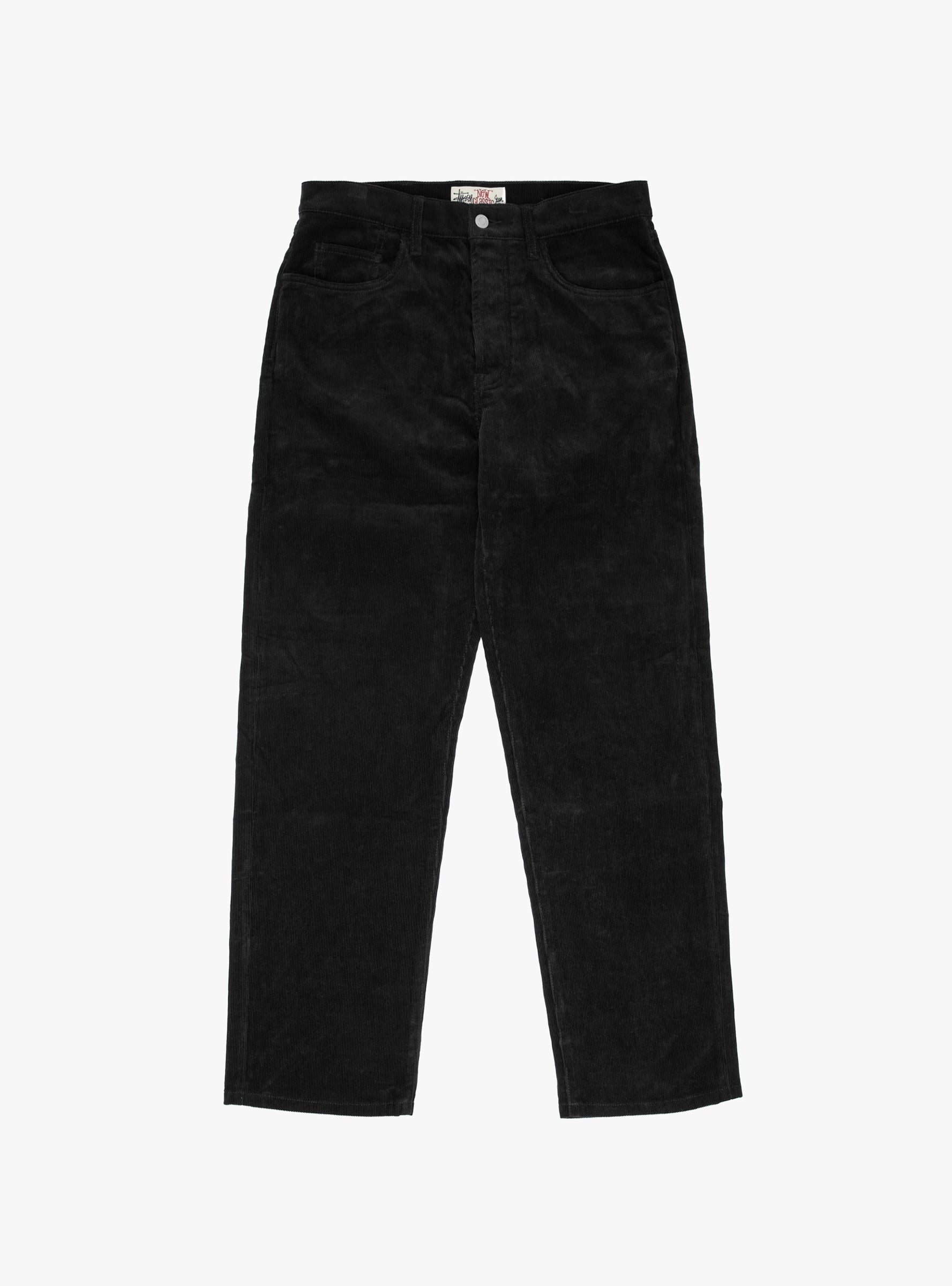 New Classic Corduroy Black Stussy (front) at Couverture & The Garbstore