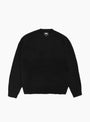 Waffle Cashmere Sweater Black Stussy (Front) at Couverture & The Garbstore
