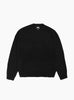 Waffle Cashmere Sweater Black Stussy (Front) at Couverture & The Garbstore