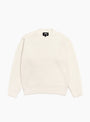 Waffle Cashmere Sweater Ivory Stussy (Front) at Couverture & The Garbstore