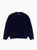 Waffle Cashmere Sweater Deep Navy Stussy (Front) at Couverture & The Garbstore