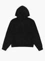 Waffle Cashmere Zip Hoodie Black Stussy (Back) at Couverture & The Garbstore
