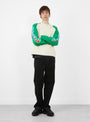Two-Tone-Raglan-Sweater-Natural-Stussy-(model-front) at Couverture & The Garbstore