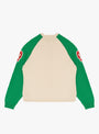 Two Tone Raglan Sweater Natural Stussy (back) at Couverture & The Garbstore