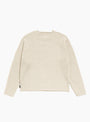 Merino Wool Neck Sweater Natural Stussy (Back) at Couverture & The Garbstore