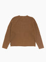 Merino Wool Neck Sweater Brown Stussy (Back) at Couverture & The Garbstore