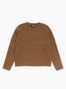 Merino Wool Neck Sweater Brown Stussy (Front) at Couverture & The Garbstore