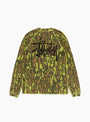 Raglan Thermal Basic Stock Tree Bark Camo Stussy (Back) at Couverture & The Garbstore