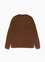 Raglan Thermal Basic Stock Brown Stussy (Front) at Couverture & The Garbstore
